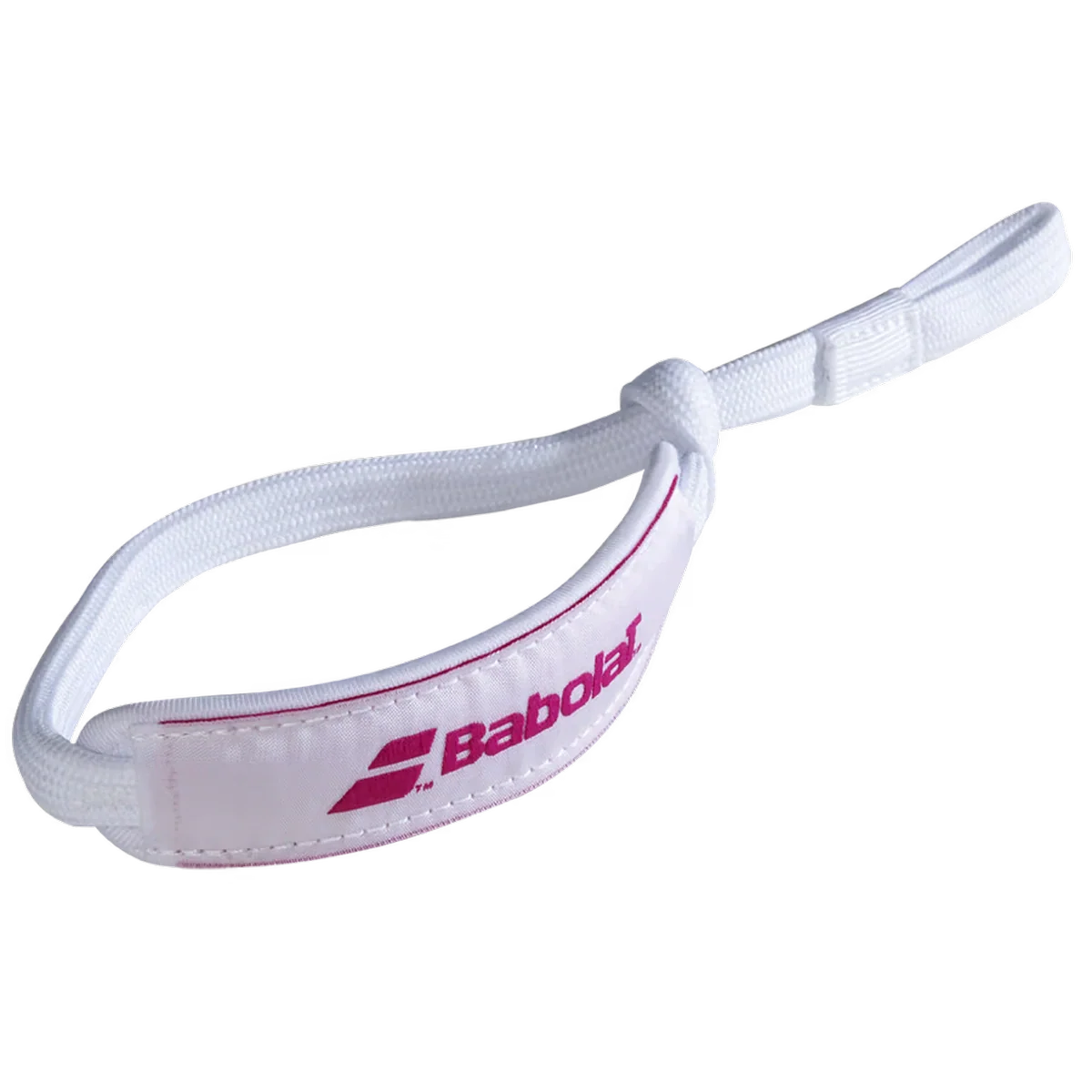 Cordón Babolat Wrist Strap Blanco/Rosa
