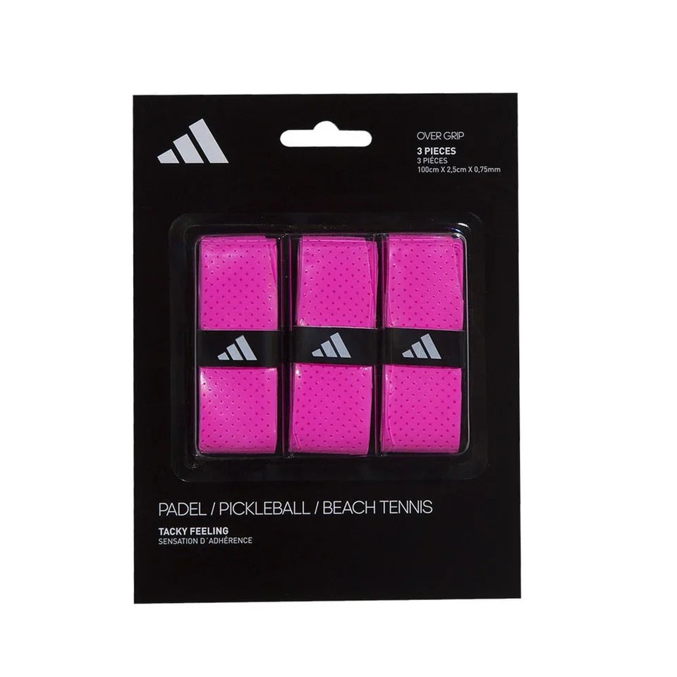 3 Overgrips Perforados Rosa Adidas
