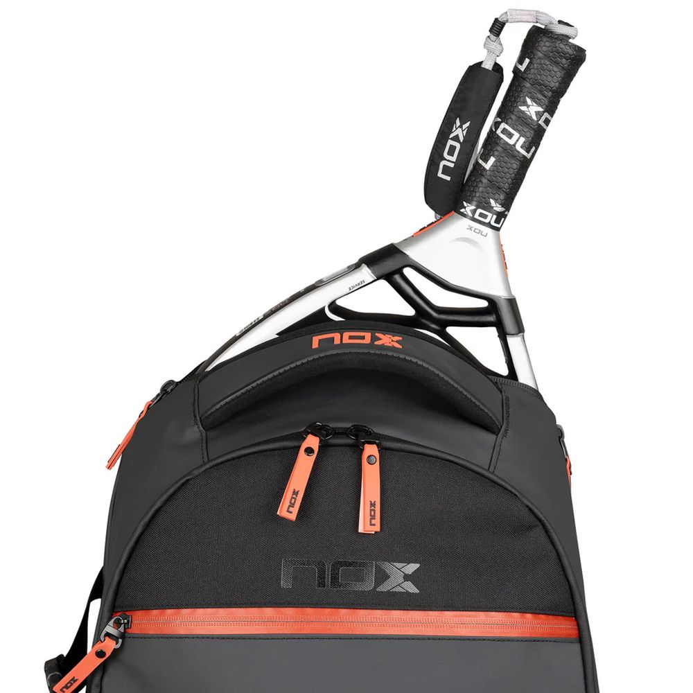 Mochila Nox Luxury Open Series Negro/Rojo