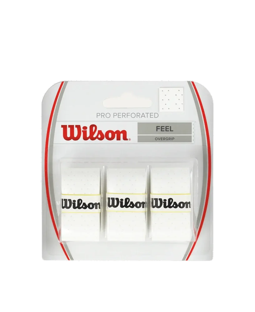 Wilson Overgrip Pro Perforado Pack 3 Blanco