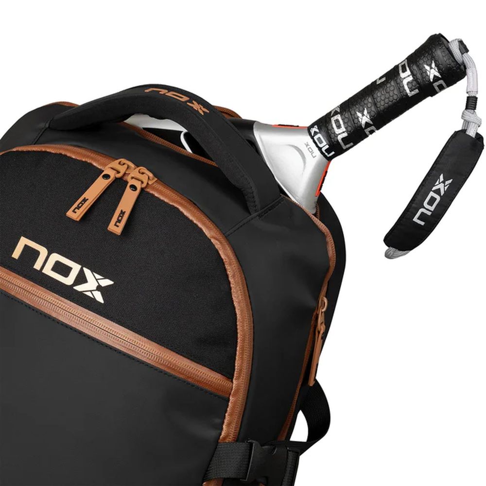 Mochila Nox Luxury Open Series Negro/Marrón