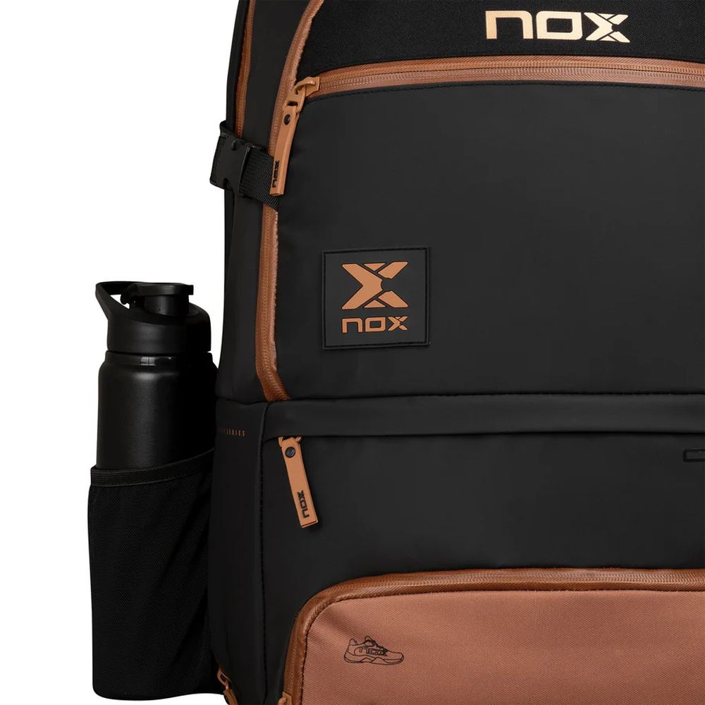 Mochila Nox Luxury Open Series Negro/Marrón