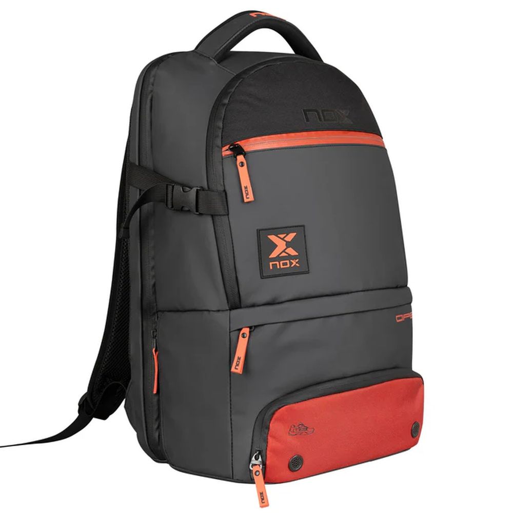 Mochila Nox Luxury Open Series Negro/Rojo