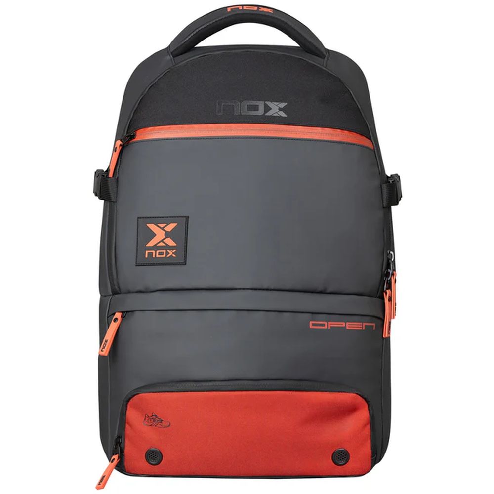 Mochila Nox Luxury Open Series Negro/Rojo